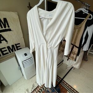 Neiman Marcus Cream Maxi Dress